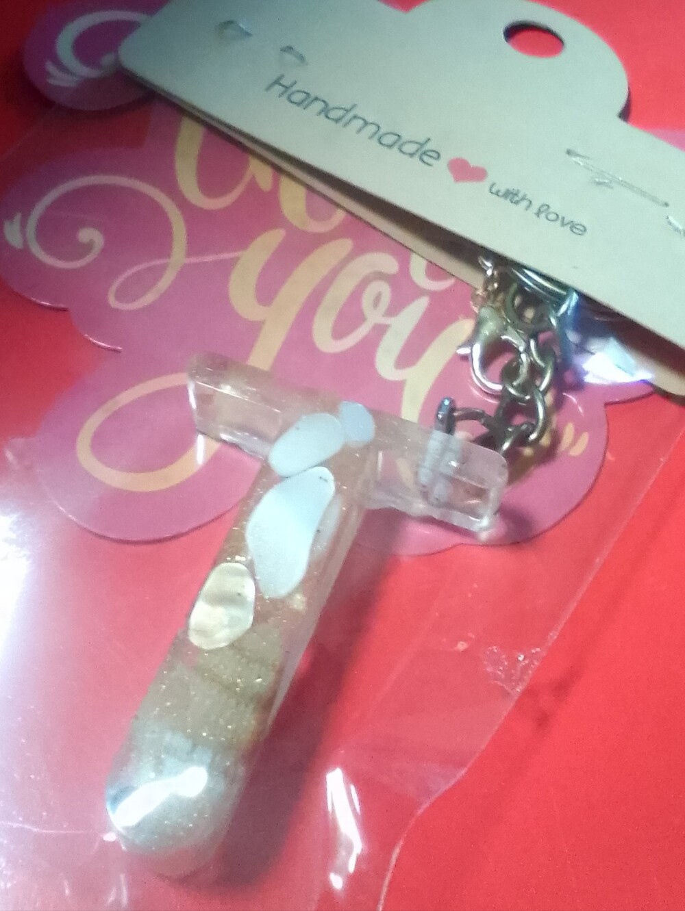 Handmade T Accessory Keychain - Beach Theme - Picture 2 of 2